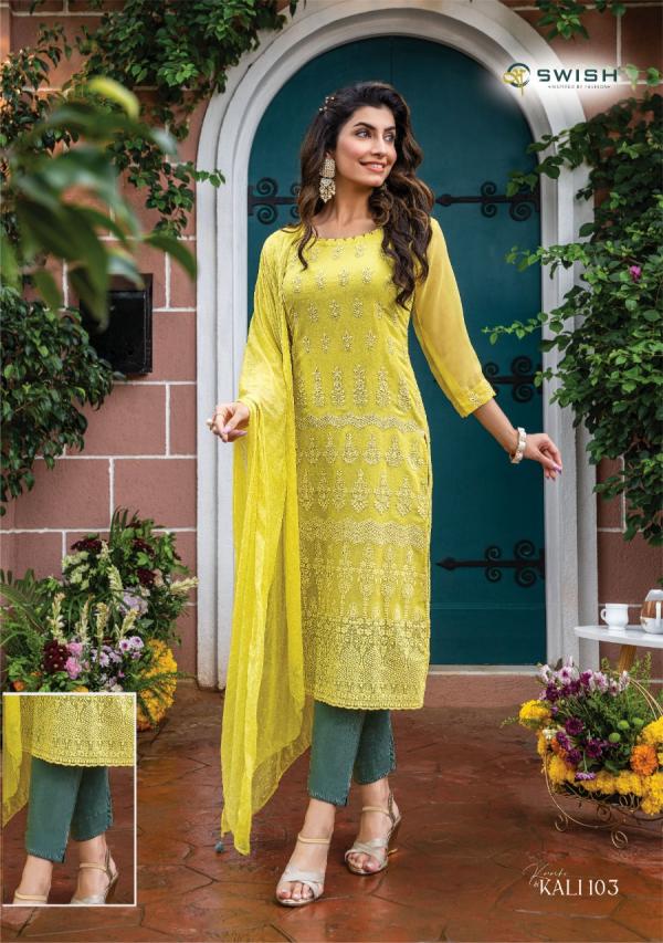 Swish Karachi Ki Kalki Schifli Designer Readymade Suit